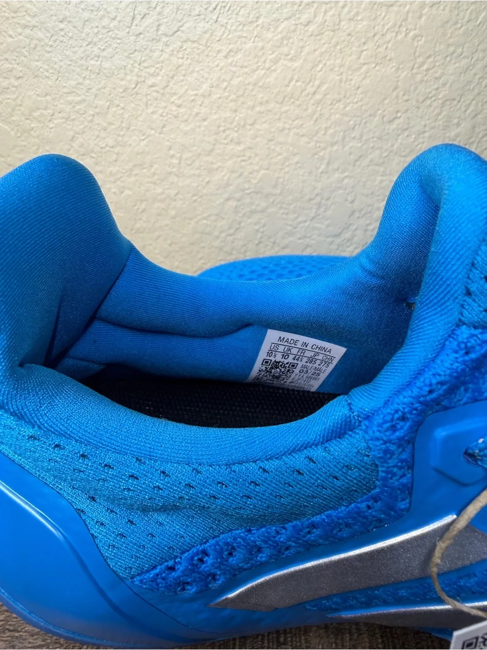 Adidas UltraBoost Cleats “Solar Blue” - Size 10.5 Men.